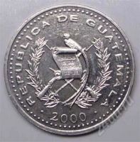 Лот: 1588446. Фото: 2. Гватемала. 25 сентаво 2000г. Монеты