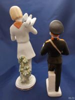 Лот: 18331850. Фото: 6. Две статуэтки фарфор ЛФЗ Суворовец...