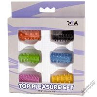 Лот: 5296439. Фото: 2. Набор из 6 разноцветных насадок. Интимные товары