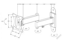 Лот: 5957863. Фото: 2. Кронштейн для LCD/LED телевизоров... Аксессуары