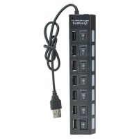 Лот: 7162677. Фото: 3. USB HUB (хаб / разветвитель) 7... Компьютеры, оргтехника, канцтовары