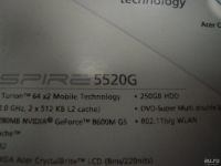 Лот: 8294634. Фото: 3. Корпус для ноутбука Acer 5520... Компьютеры, оргтехника, канцтовары