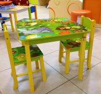 Лот: 6183504. Фото: 2. Стол + 2 стульчика! Детский комплект... Детская мебель
