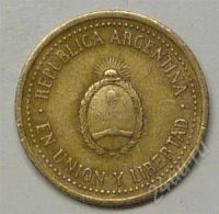 Лот: 1164797. Фото: 2. Аргентина. 10 сентаво 1992г... Монеты