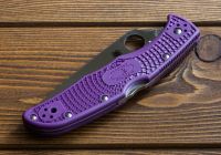 Лот: 1500421. Фото: 7. Нож Spyderco Endura purple FRN