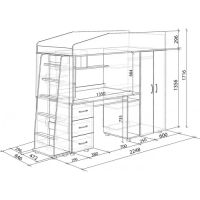 Лот: 3437439. Фото: 2. Детская кровать-чердак Л-1. Цвет... Детская мебель