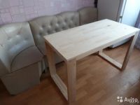 Лот: 7650455. Фото: 2. стол из массива лиственницы и... Кухонная мебель
