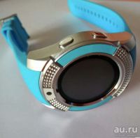 Лот: 15575565. Фото: 9. Умные часы Smart Watch V8 голубые...