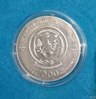 Лот: 13665576. Фото: 2. Серебряная монета Руанды. Серебро... Монеты