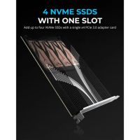 Лот: 22178151. Фото: 3. Адаптер M.2 PCIe Sabrent 4-Drive... Компьютеры, оргтехника, канцтовары