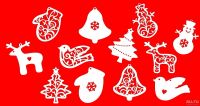 Лот: 12718673. Фото: 3. Набор ёлочных игрушек деревянных... Сувениры, подарки