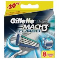 Лот: 8037719. Фото: 2. Gillette mach3 turbo 8касет. Косметика и уход