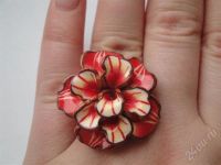 Лот: 565721. Фото: 2. Изделия из полимерной глины кольцо... Ювелирные изделия, бижутерия, часы