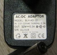 Лот: 21378399. Фото: 3. Блок питания 12V 0.5A AC/DC Adaptor... Бытовая техника