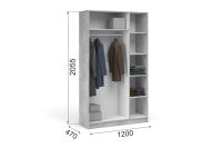 Лот: 25244343. Фото: 4. Шкаф 3-дверный с зеркалом Hoff... Красноярск