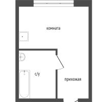 Лот: 20757626. Фото: 13. Продам 1-комн. кв. 16.3 кв.м...