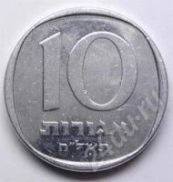 Лот: 199426. Фото: 2. Израиль. 10 агорот 1977г. (5). Монеты