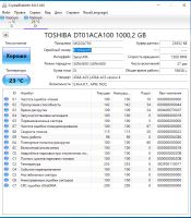 Лот: 16495258. Фото: 4. Жесткий диск Toshiba 1 TB - 2... Красноярск