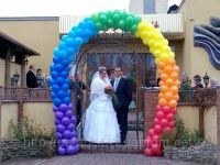 Лот: 1799158. Фото: 2. Радуга+солнышко из воздушных шаров... Сувениры, подарки