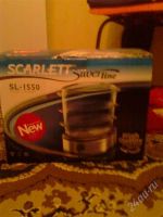 Лот: 1517559. Фото: 2. Пароварка Scarlett SL-1550! Новая... Мелкая бытовая техника