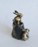 Лот: 19642332. Фото: 2. Кролики ― наперсток, фигурка из... Новый год!