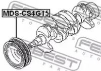 Лот: 25870256. Фото: 2. Шкив коленвала 4G13/4G15 FEBEST... Автозапчасти