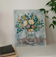 Лот: 17293766. Фото: 2. Картина маслом, Букет Цветов... Картины, панно