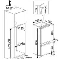 Лот: 15856596. Фото: 2. Встраиваемый холодильник BEKO... Крупная бытовая техника