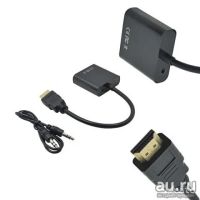 Лот: 15036452. Фото: 2. Переходник VGA-HDMI со звуком... Комплектующие