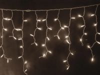 Лот: 6677445. Фото: 3. Гирлянда бахрома 100led белая... Красноярск