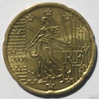 Лот: 8369257. Фото: 2. 20 евроцентов 2002 год. Франция... Монеты