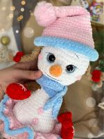 Лот: 21108784. Фото: 4. Игрушка ручной работы Снеговушка...