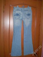 Лот: 36411. Фото: 2. джинсы голубые с пайетками! р...