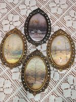 Лот: 17272376. Фото: 9. Винтажные картины на шёлке комплект...