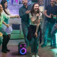 Лот: 24990422. Фото: 2. Портативная колонка с караоке... Аудиотехника