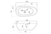 Лот: 24894321. Фото: 3. Ванна отдельностоящая Hoff AB9356-1... Строительство и ремонт