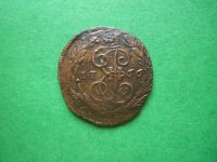 Лот: 19658386. Фото: 2. Денга 1766 г. ЕМ. Монеты