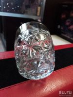 Лот: 18571511. Фото: 2. Винтаж: Стакан. Стекло с рельефным... Посуда, кухонная утварь