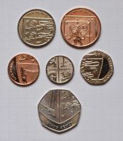 Лот: 17857105. Фото: 5. набор ЩИТ 50,20,10,5 пенсов, 2...