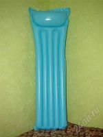 Лот: 411806. Фото: 2. Надувной пляжный матрас голубой. Туризм