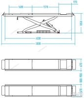 Лот: 17877230. Фото: 3. Подъемник ножничный для сход-развала... Авто, мото, водный транспорт