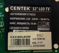Лот: 25654864. Фото: 3. TP.MS3663S.PB818 tv Centek CT-8232... Бытовая техника