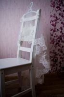 Лот: 11172380. Фото: 3. Фата с кружевом шантильи диаметр... Одежда, обувь, галантерея