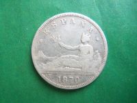 Лот: 21643247. Фото: 3. Испания 2 песеты 1870 г.,серебро... Коллекционирование, моделизм