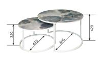 Лот: 24491566. Фото: 3. Набор журнальных столов лофт Hoff... Мебель