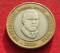 Лот: 20996382. Фото: 2. Ямайка 20 долларов, 2000г. Монеты