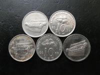 Лот: 5164942. Фото: 2. 6 Монет номиналом по 10 сен Малайзия. Монеты