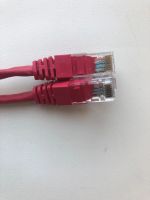 Лот: 25415343. Фото: 2. Патч-корд красный Cat5e RJ-45... Сетевые устройства