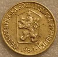 Лот: 9606859. Фото: 2. 1 крона 1980 Чехословакия. Монеты