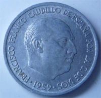 Лот: 4933702. Фото: 2. Испания. 10 сентимос 1959г. Монеты